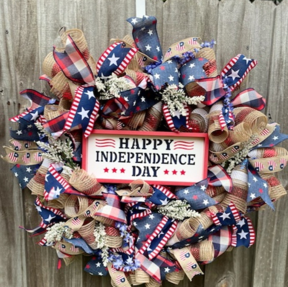 American Independence Day Wreath